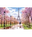 Puzzle da 1000 Pezzi - Passeggiata Romantica a Parigi