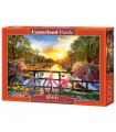 Puzzle da 1000 Pezzi Pittoresca Amsterdam con Biciclette