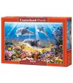 Puzzle da 500 Pezzi Delfini sott Acqua