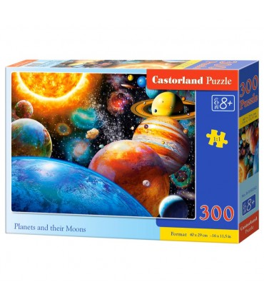 Puzzle da 300 Pezzi I Pianeti e le Loro Lune