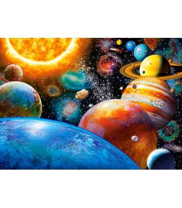 Puzzle da 300 Pezzi I Pianeti e le Loro Lune