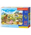 Puzzle da 20 Pezzi Maxi Sagomato - Animali della Fattoria
