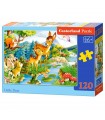 Puzzle da 120 Pezzi Piccoli Cervi