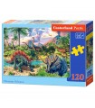 Puzzle da 120 Pezzi Vulcani dei Dinosauri
