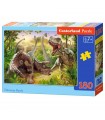 Puzzle da 180 Pezzi - Battaglia dei Dinosauri