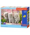 Puzzle da 260 Pezzi - Tre Gattini Grigi