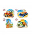 4 Puzzle in 1 Sagomato - Veicoli da Cantiere