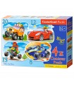 4 Puzzle in 1 Sagomato - Corsa Divertente