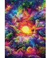 Puzzle da 500 Pezzi - Psychedelic Jungle Sunrise