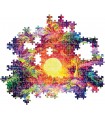 Puzzle da 500 Pezzi - Psychedelic Jungle Sunrise