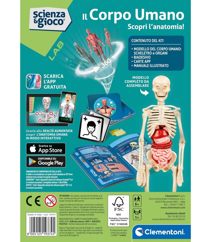 Scienza Gioco Il Corpo Umano Giochi scientifici e didattici