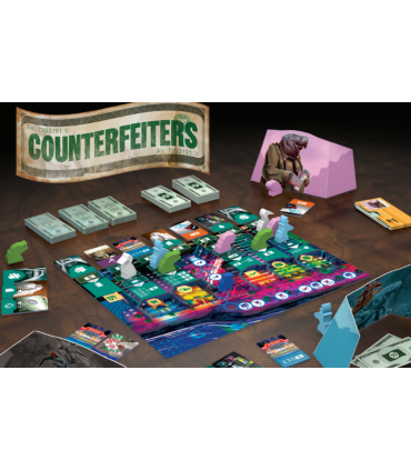 Counterfeiters - Gioco da Tavolo di Piazzamento Lavoratori | Diventa il Re della Contraffazione a Miami (2-4 Giocatori)