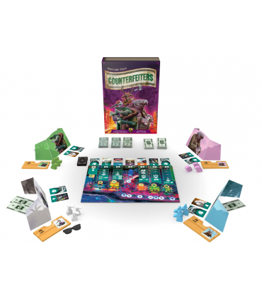 Counterfeiters - Gioco da Tavolo di Piazzamento Lavoratori | Diventa il Re della Contraffazione a Miami (2-4 Giocatori)
