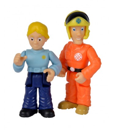 Sam il Pompiere - Set due Personaggi cm.7 - 2 asst