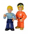 Sam il Pompiere - Set due Personaggi cm.7 - 2 asst