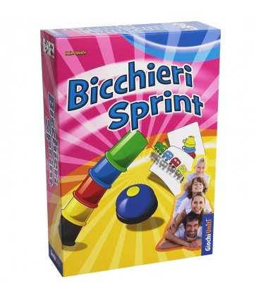 Bicchieri Sprint - Gioco di Destrezza per Bambini e Famiglie, Sfida la Velocità, 2-4 Giocatori, Età 6+, Divertimento Assicurat