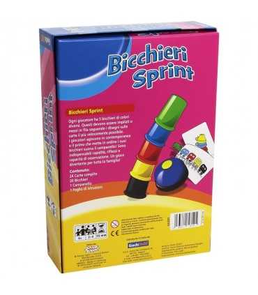 Bicchieri Sprint - Gioco di Destrezza per Bambini e Famiglie, Sfida la Velocità, 2-4 Giocatori, Età 6+, Divertimento Assicurat