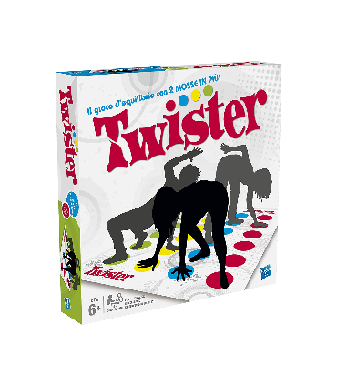 Twister di Hasbro - Gioco di Destrezza e Abilità per Famiglie, 4-8 Giocatori, Divertimento e Risate Assicurate!