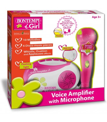 Amplificatore con Microfono e Connessione Mp3