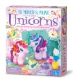 Modella & Dipingi - Unicorni Glitter 3D