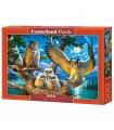 Puzzle da 500 Pezzi - Famiglia di Gufi