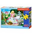 Puzzle da 60 Pezzi Principessa con Cigno