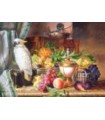 Puzzle da 3000 Pezzi - Natura Morta con Frutta e Cacatua, Josef Schuster