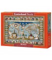 Puzzle da 2000 Pezzi Mappa del Mondo 1639
