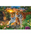 Puzzle da 2000 Pezzi - Famiglia di Tigri