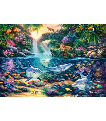 Puzzle da 1500 Pezzi - Paradiso nella Giungla