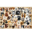 Puzzle da 1500 Pezzi Collage con Cani