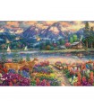 Puzzle da 1500 Pezzi - Maestosità della Montagna Primaverile