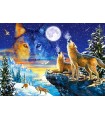 Puzzle da 1000 Pezzi - Lupi che Ululano