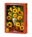 Puzzle da 1000 Pezzi Girasoli in un Vaso Pavone
