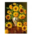 Puzzle da 1000 Pezzi Girasoli in un Vaso Pavone