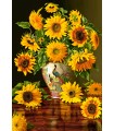 Puzzle da 1000 Pezzi Girasoli in un Vaso Pavone
