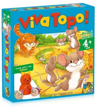 Viva Topo! - Gioco da Tavolo Strategico per Famiglie, 2-4 Giocatori, Avventura Divertente per Bambini dai 4 Anni, 25 Minuti di G
