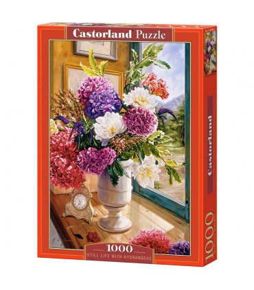 Puzzle da 1000 Pezzi Natura Morta con Ortensie