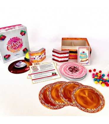 Cakes! - Gioco di Destrezza e Abilità per Famiglie, Crea la Torta dei Tuoi Sogni, 2-4 Giocatori, Divertimento in 20 Minuti!