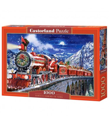 Puzzle da 1000 Pezzi - Babbo Natale sta Arrivando in Città