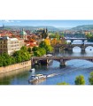 Puzzle da 500 Pezzi - Veduta dei Ponti di Praga