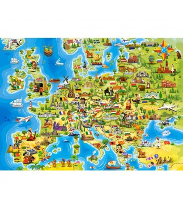 Puzzle da 100 Pezzi Mappa Dell Europa