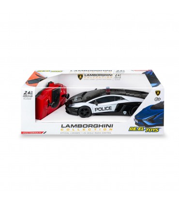 LAMBORGHINI AVENTADOR COUPE' POLICE: Radiocomando 2.4GHz Sc.1:24 - CM 20