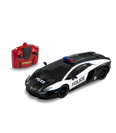 LAMBORGHINI AVENTADOR COUPE' POLICE: Radiocomando 2.4GHz Sc.1:24 - CM 20
