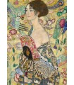 Puzzle da 1000 Pezzi Art Collection Klimt Dama col Ventaglio
