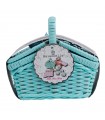 Maisonelle - Cestino set pic nic con tazzine porcellana 17 pz