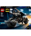 Super Heroes - Personaggio Costruibile di Batman con Bat-Pod