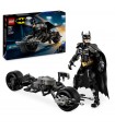 Super Heroes - Personaggio Costruibile di Batman con Bat-Pod
