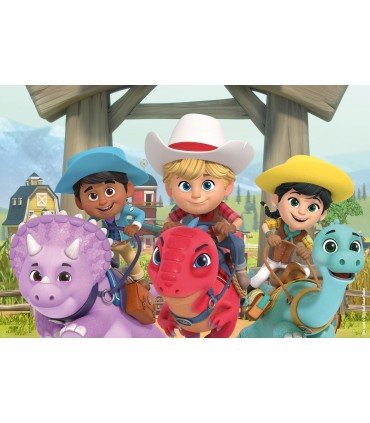 2 Puzzle da 24 Pezzi - Dino Ranch