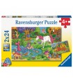 2 Puzzle da 24 Pezzi - Foresta Magica